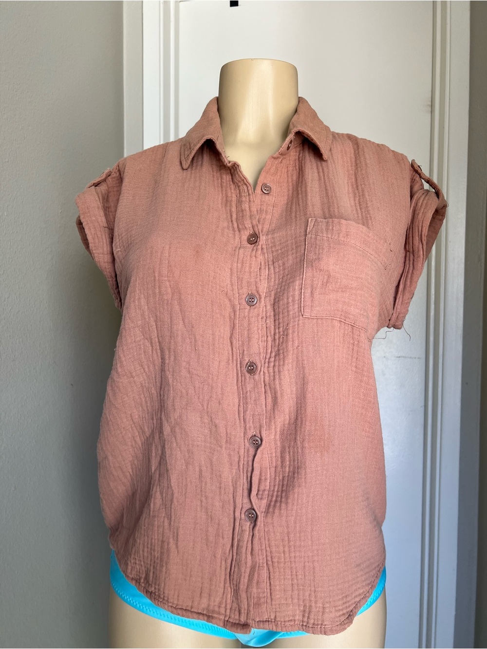 Olive & Oak Dusty Rose/Terracotta Top